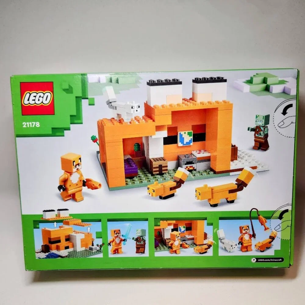 NEW LEGO MINECRAFT Fox Lodge House 21178 Drowned Zombie